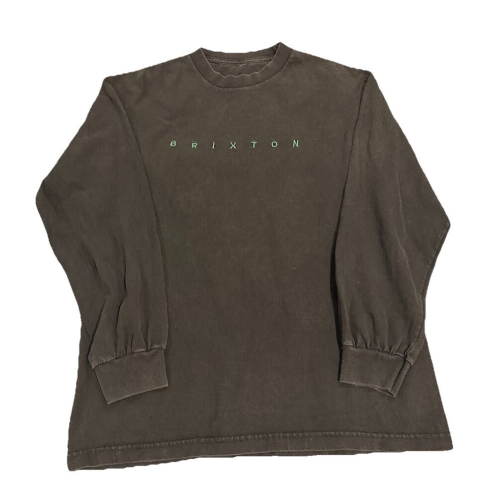 Men’s Brixton Supply Longsleeve Black Tshirt Size Medium